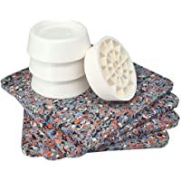 Los mejores  - Alfombra Anti-vibración para Lavadoras- Set Universal de 4 Amortiguadores Anti Vibración- Almohadilla Antideslizante…